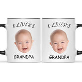 Tasse photo personnalisée avec visage de bébé pour maman papa grand-père grand-mère